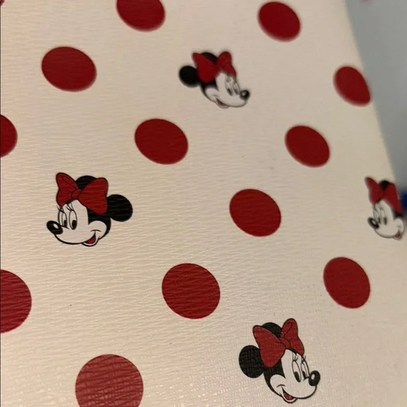 kate spade White & Red Minnie Mouse Polka Dot Wristlet Clutch - Picture 7 of 16